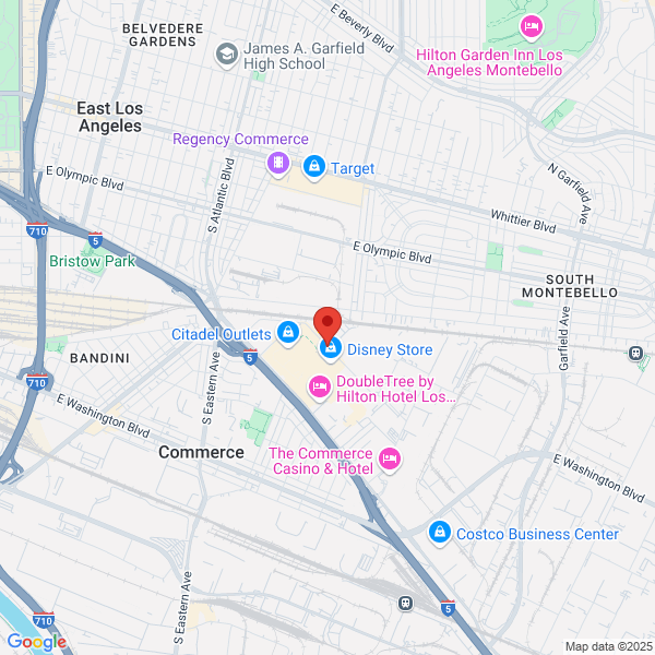 map of the area